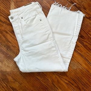 American Eagle Stretch White Jeans